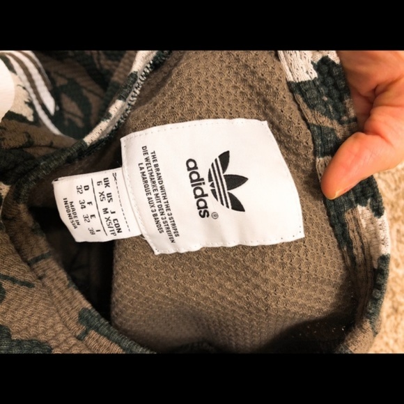 Adidas thick oversized women shirt army pockets xs - Picture 8 of 8